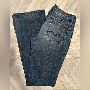 7 Seven for All Mankind 27 Bootcut Blue Denim Jeans